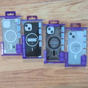 MagSafe Compatible Phone Case - Black Clear And Gray